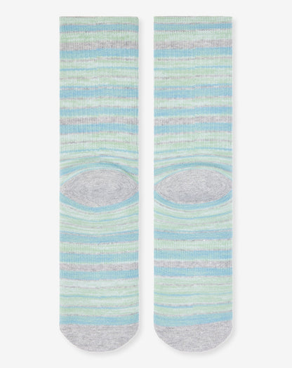 River Picnic Crew Sock Heather Light Grey | Travis Mathew