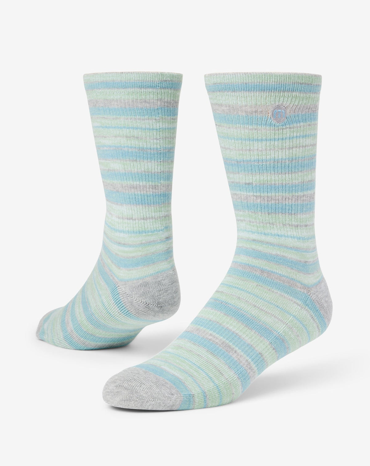 River Picnic Crew Sock Heather Light Grey | Travis Mathew