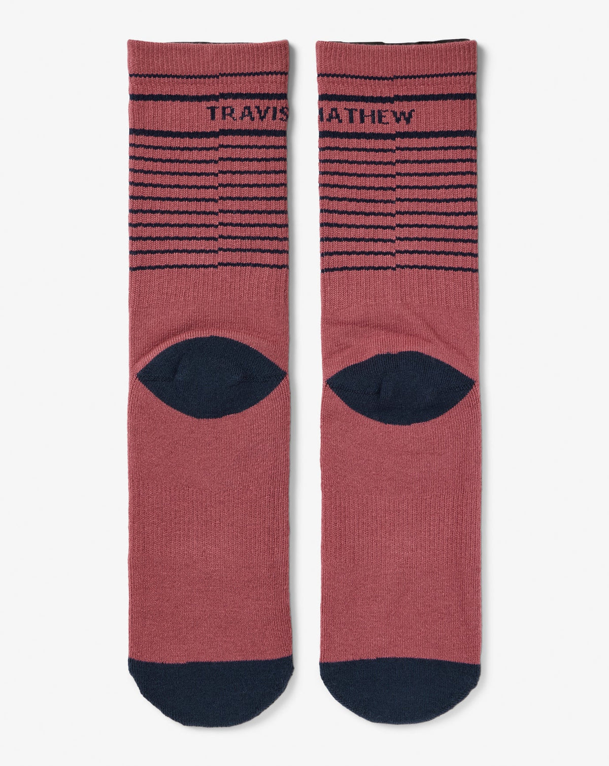 Overall Mood Crew Sock Rose Wine | Travis Mathew