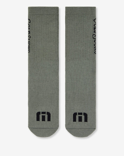 Golf Sucks Crew Sock Dark Olive | Travis Mathew