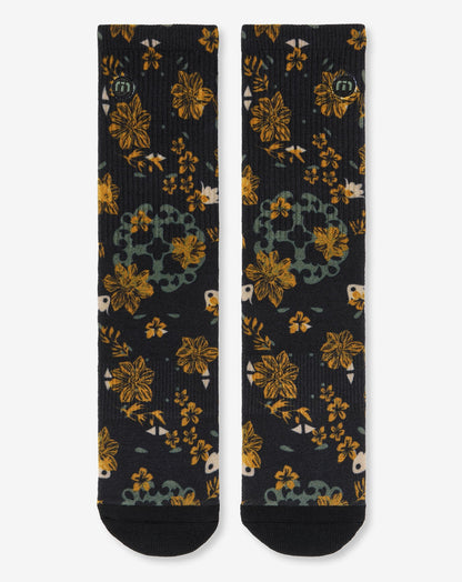 Tapas Bar Crew Sock Black | Travis Mathew