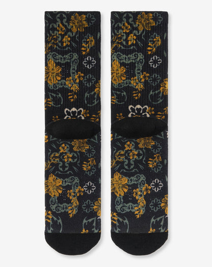 Tapas Bar Crew Sock Black | Travis Mathew