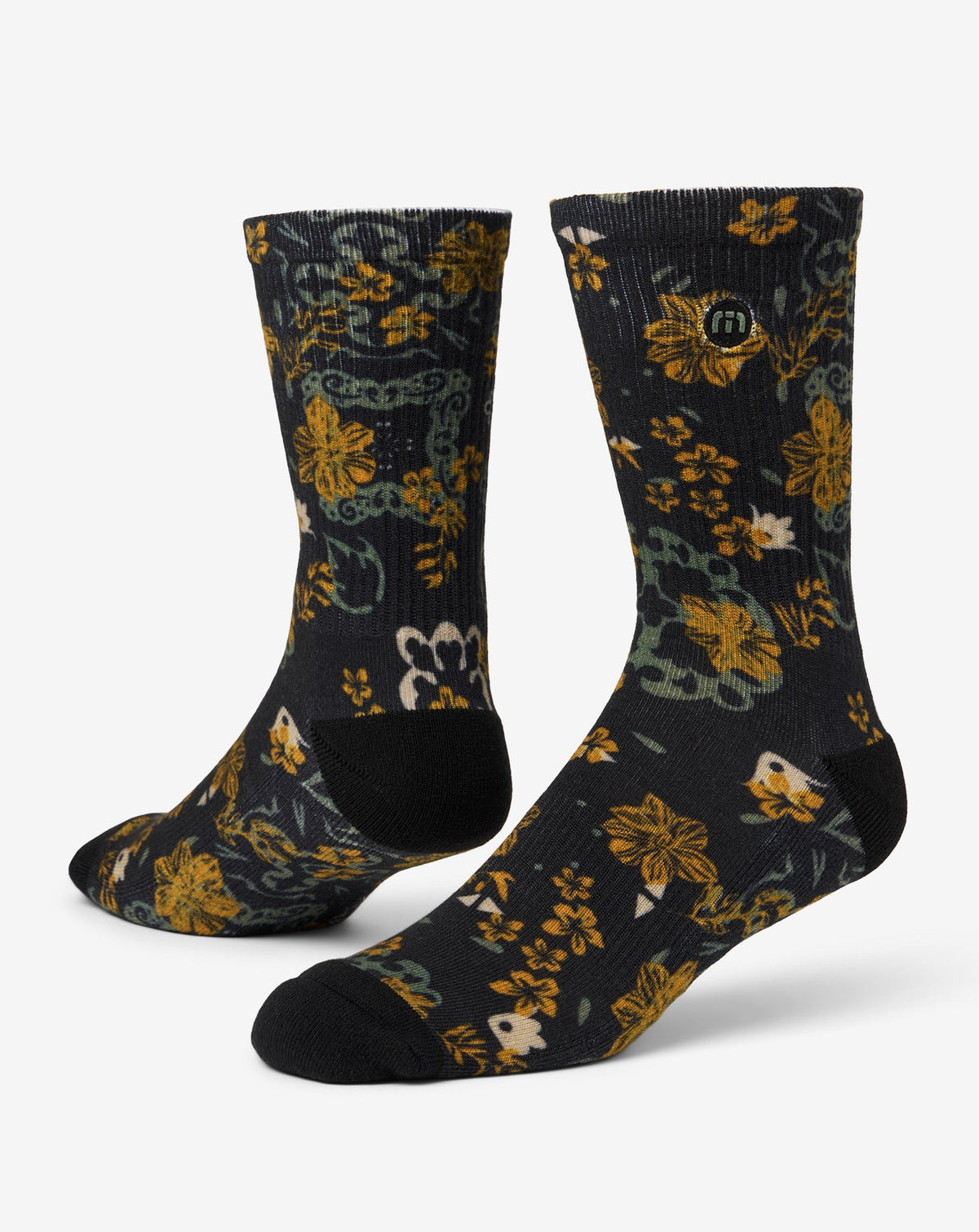 Tapas Bar Crew Sock Black | Travis Mathew