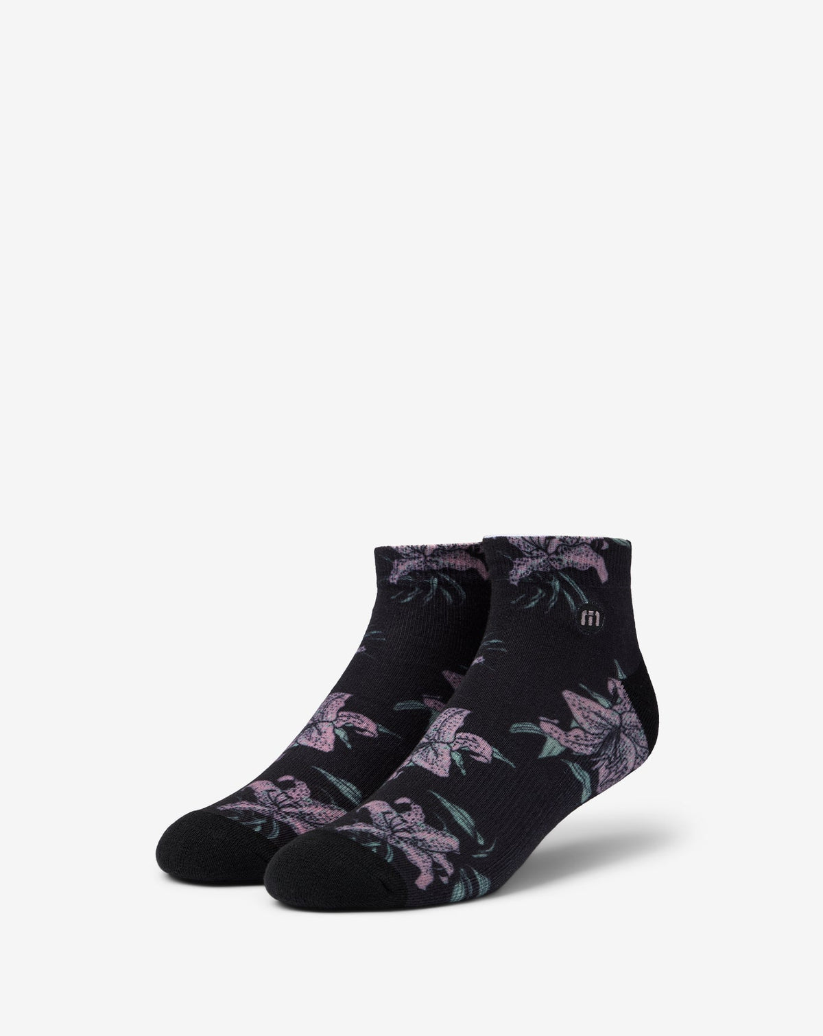 Paradise Peak Ankle Sock Black | Travis Mathew