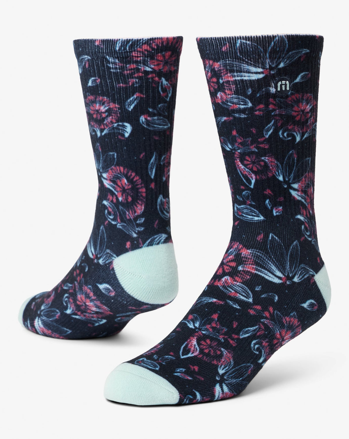 Flourish Crew Sock Mood Indigo | Travis Mathew