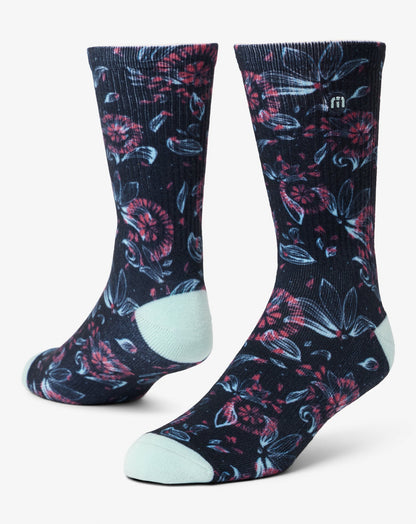 Flourish Crew Sock Mood Indigo | Travis Mathew