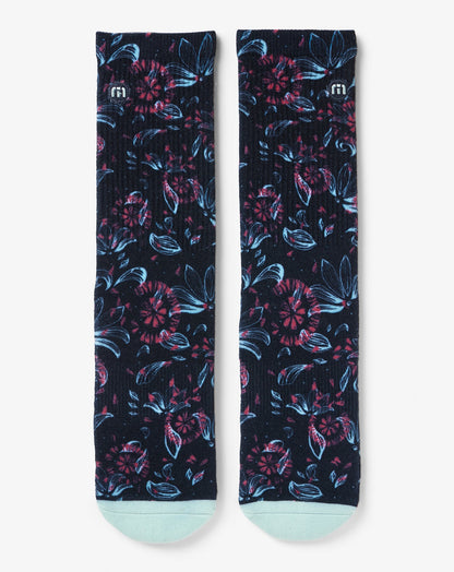 Flourish Crew Sock Mood Indigo | Travis Mathew