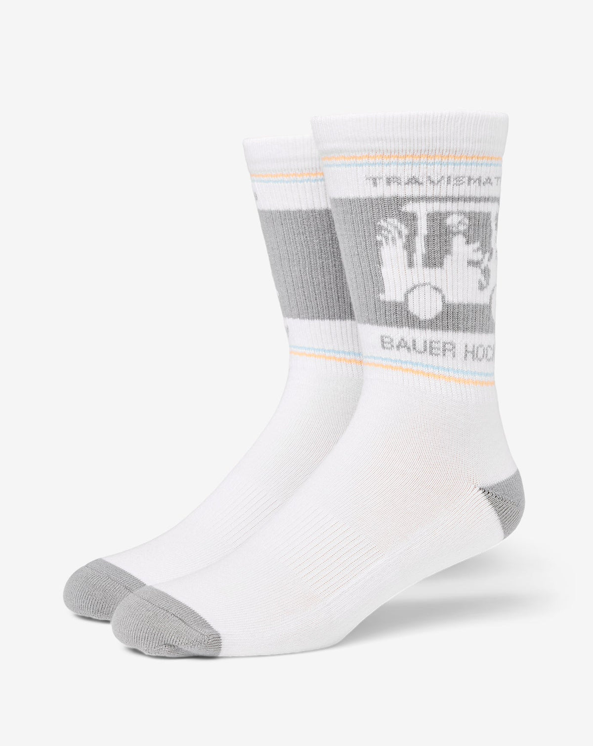 No Goalie Crew Sock White | Travis Mathew