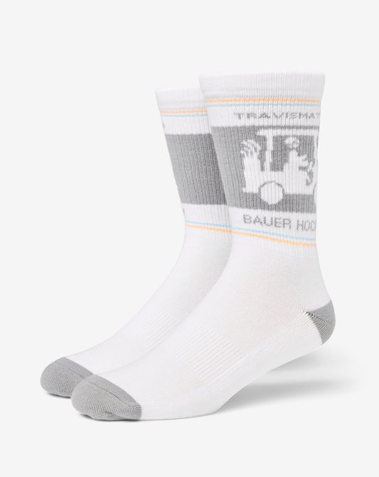 No Goalie Crew Sock White | Travis Mathew