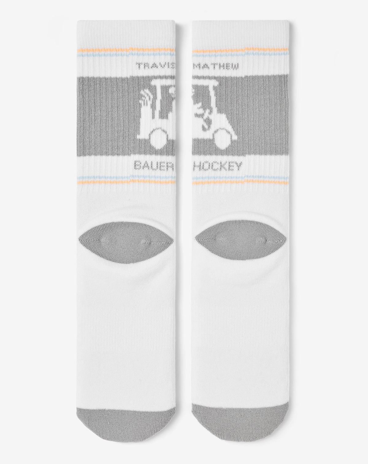 No Goalie Crew Sock White | Travis Mathew