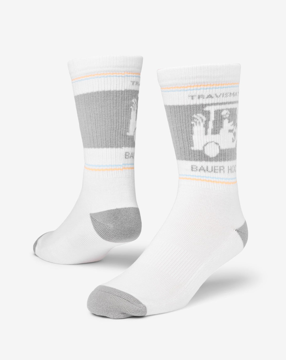 No Goalie Crew Sock White | Travis Mathew