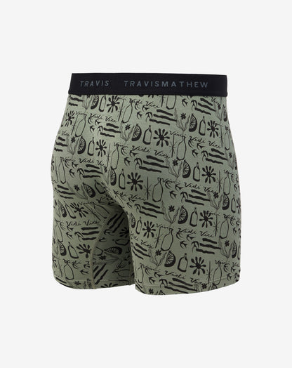 Cabana Boxer Dark Olive | Travis Mathew
