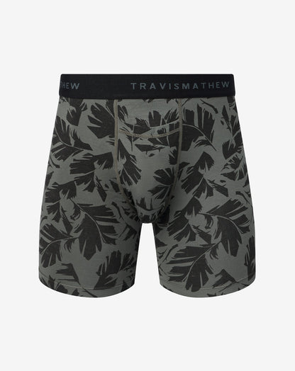 Jungle Bird Boxer Dark Olive | Travis Mathew