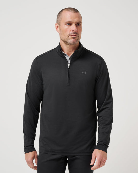Heater Pro Quarter Zip Black | Travis Mathew