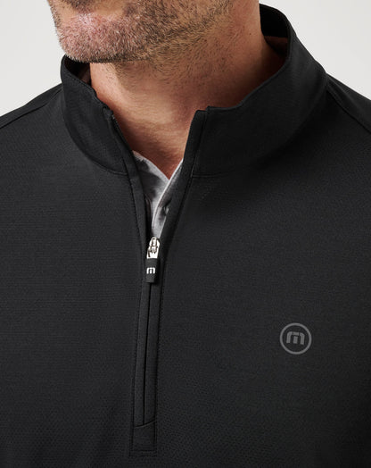 Heater Pro Quarter Zip Black | Travis Mathew