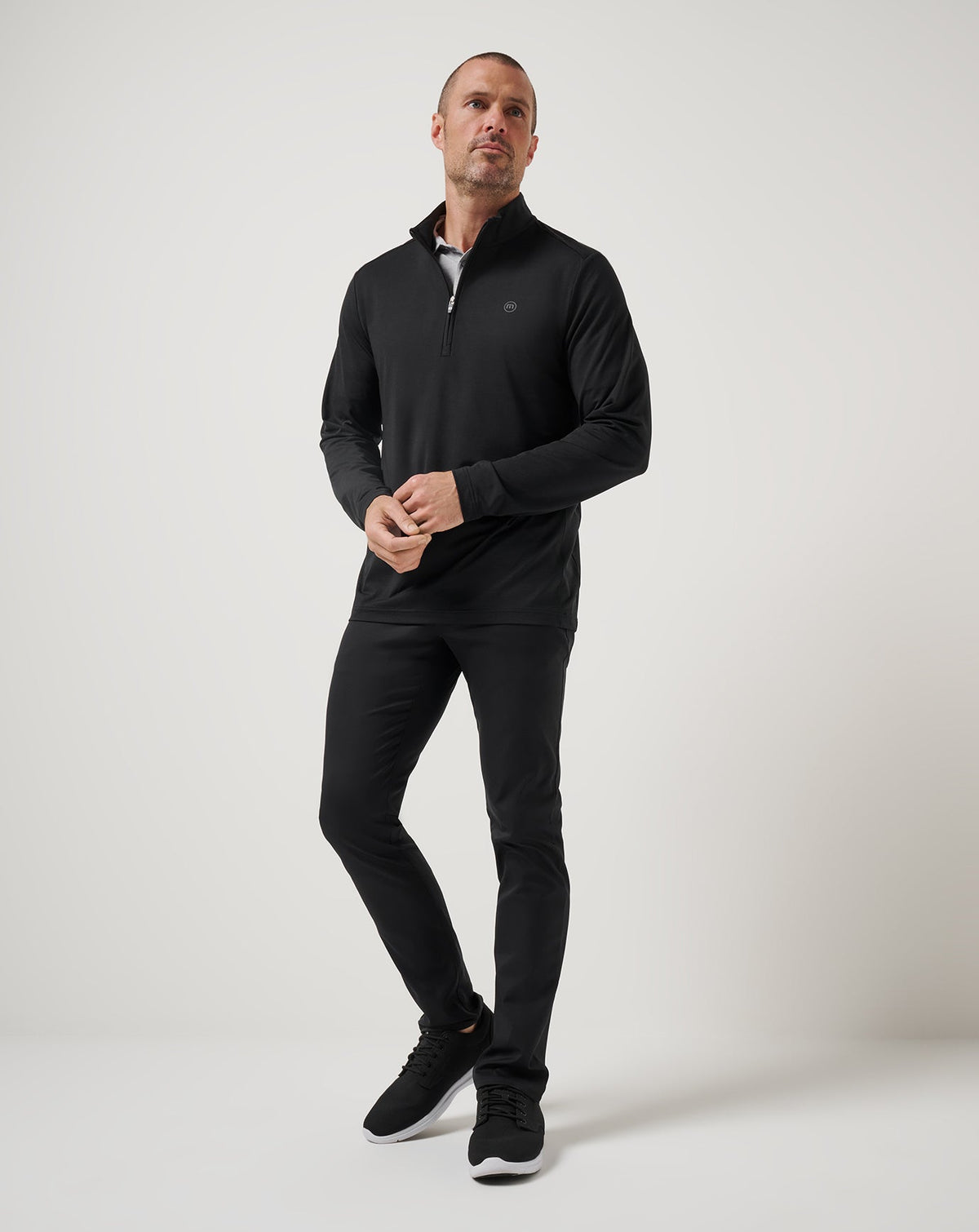 Heater Pro Quarter Zip Black | Travis Mathew