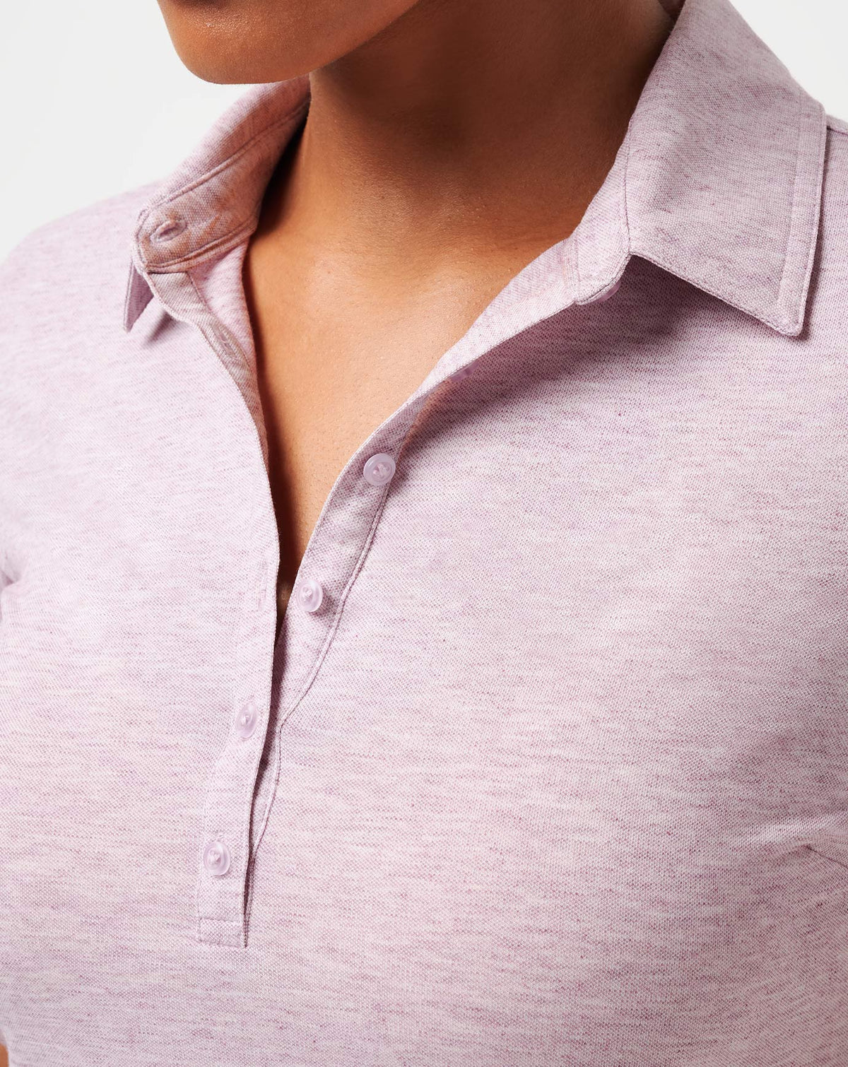Featherweight Active Polo Heather Mauve Shadow | Travis Mathew