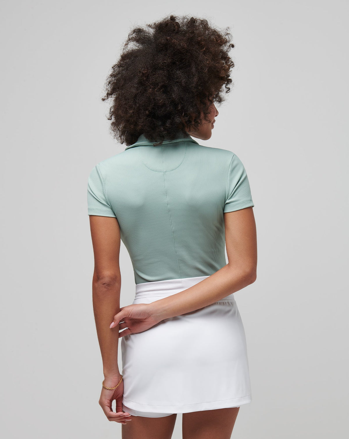 Moveknit Vneck Polo Jade | Travis Mathew