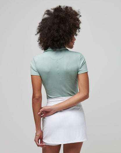 Moveknit Vneck Polo Jade | Travis Mathew