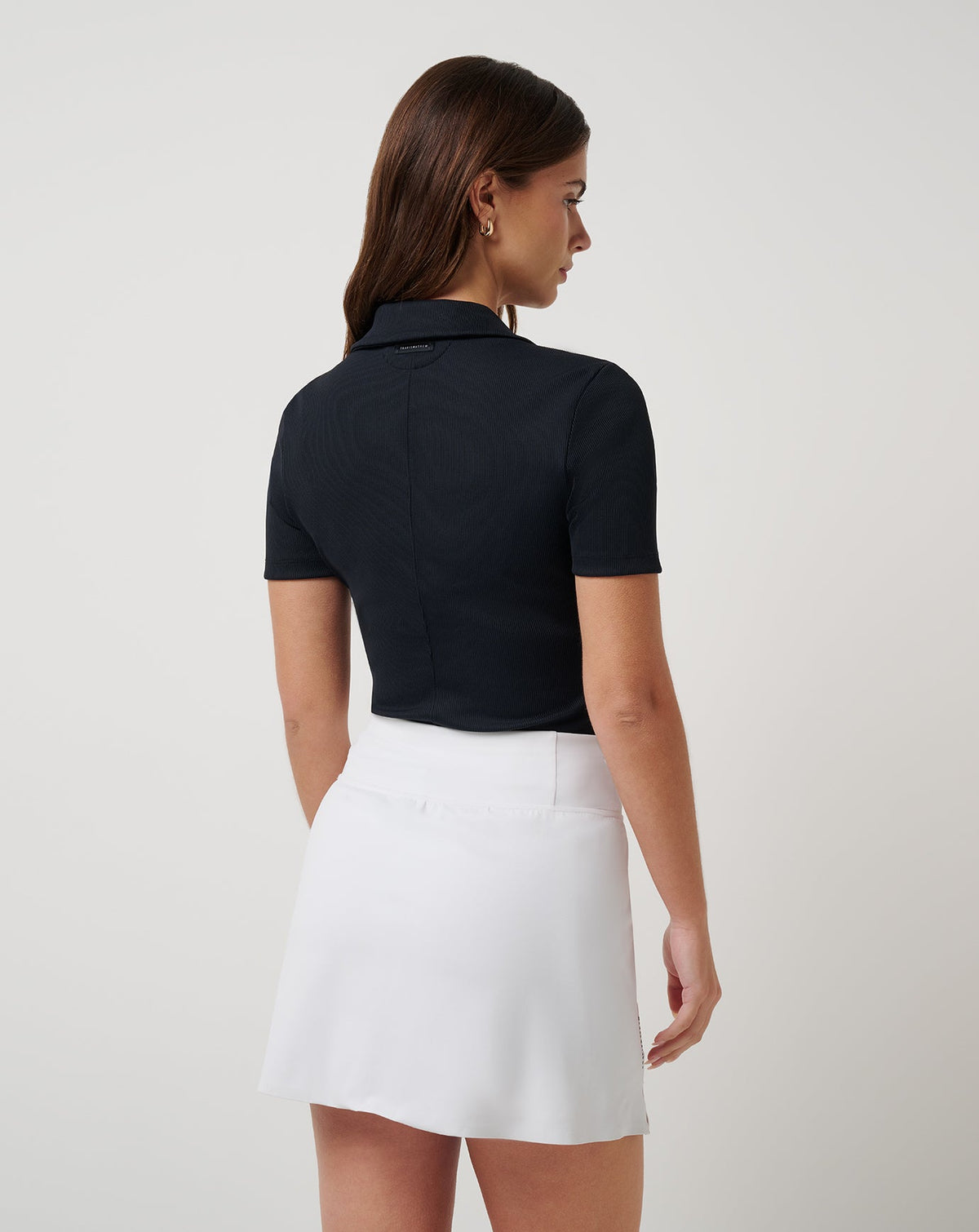 Moveknit Vneck Polo Black | Travis Mathew