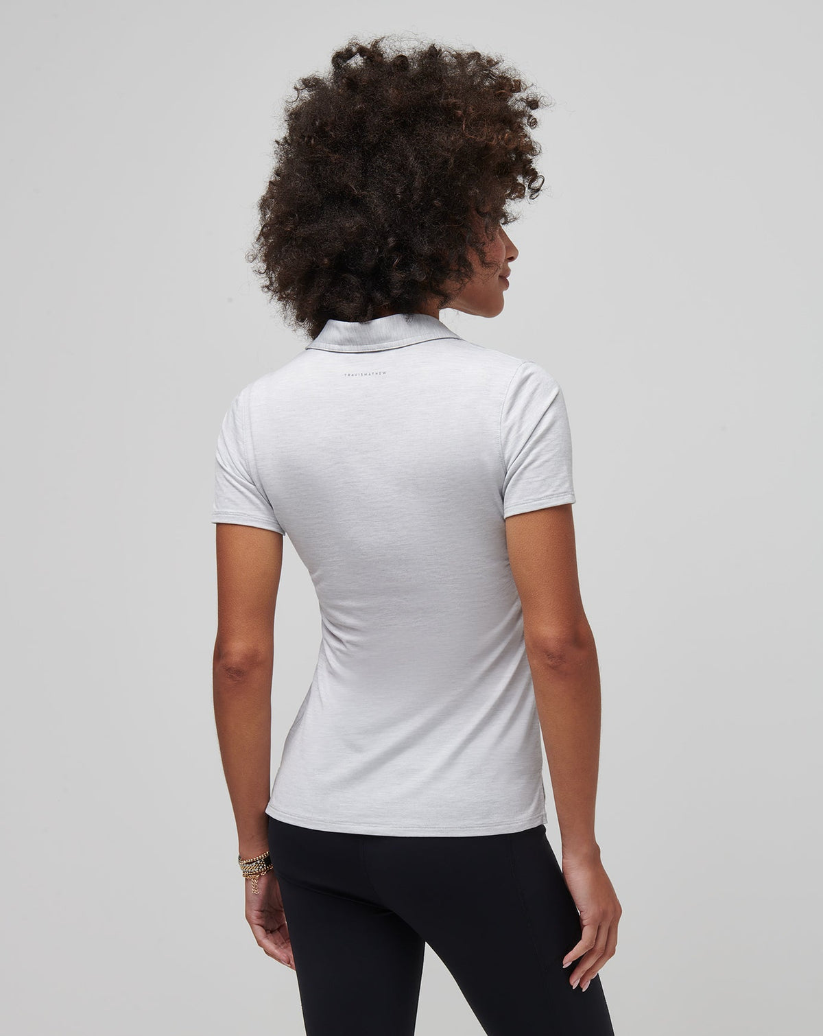 Featherweight Active Polo Heather Light Grey | Travis Mathew