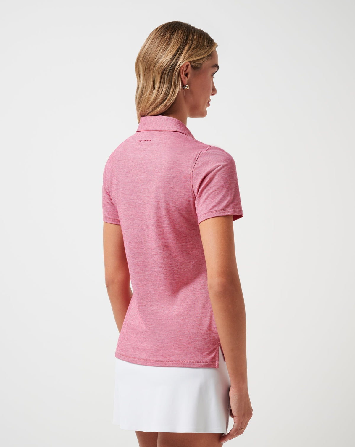 Featherweight Active Polo Heather Persian Red | Travis Mathew