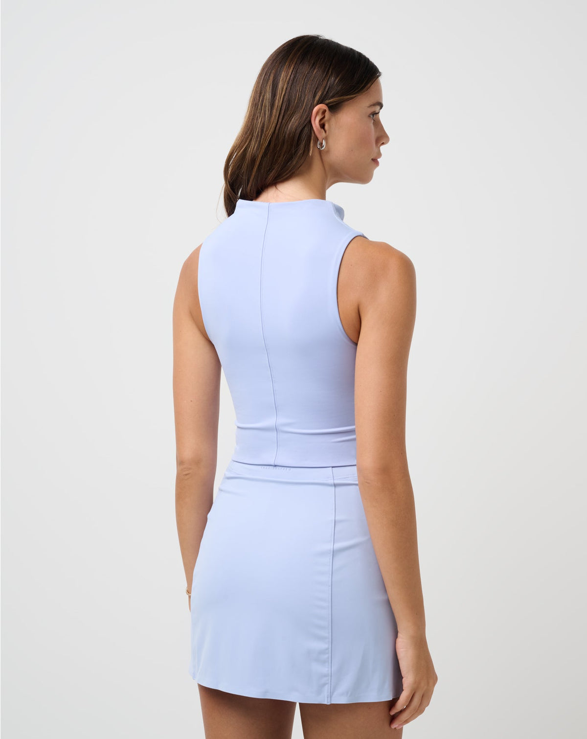Sunfire Zip Tank Brunnera Blue | Travis Mathew
