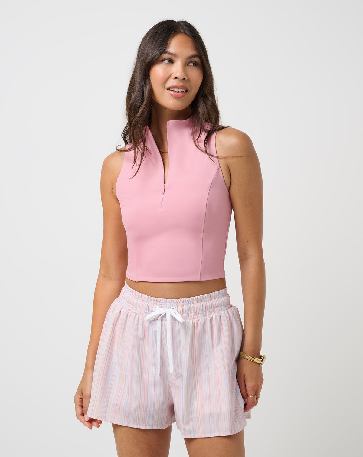 Sunfire Zip Tank Foxglove | Travis Mathew