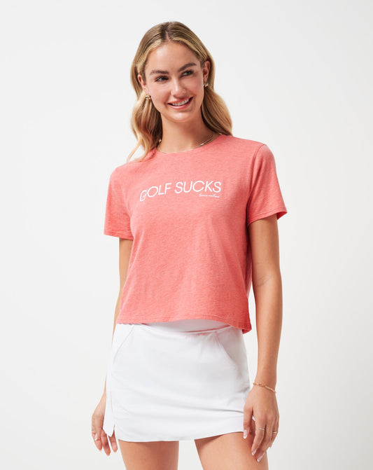 Ten For Ten Graphic Tee Heather Porcelain Rose | Travis Mathew