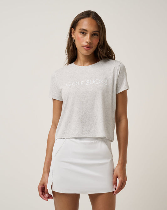 Ten For Ten Graphic Tee Heather Light Grey | Travis Mathew
