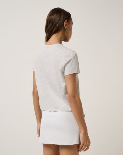 Ten For Ten Graphic Tee Heather Light Grey | Travis Mathew