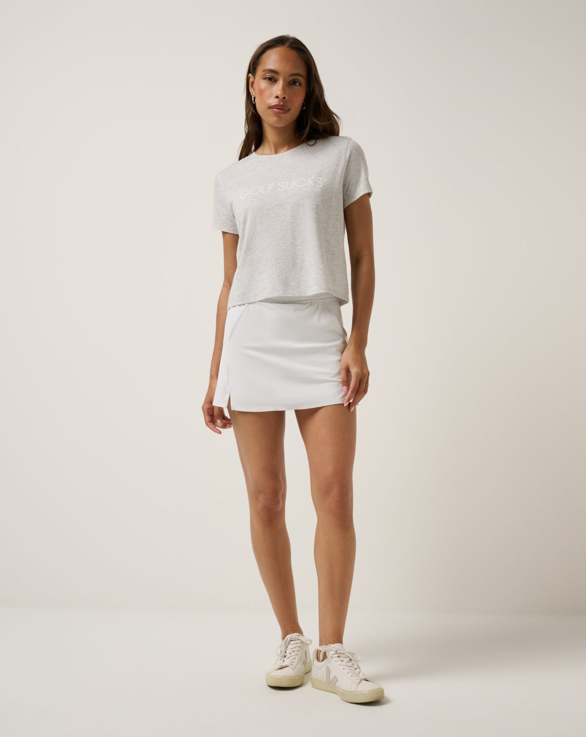 Ten For Ten Graphic Tee Heather Light Grey | Travis Mathew