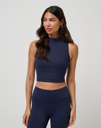 Limitless Moveknit Sleeveless Top Navy Blazer | Travis Mathew