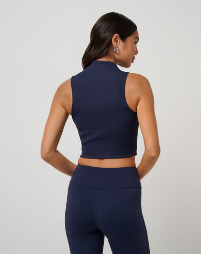 Limitless Moveknit Sleeveless Top Navy Blazer | Travis Mathew