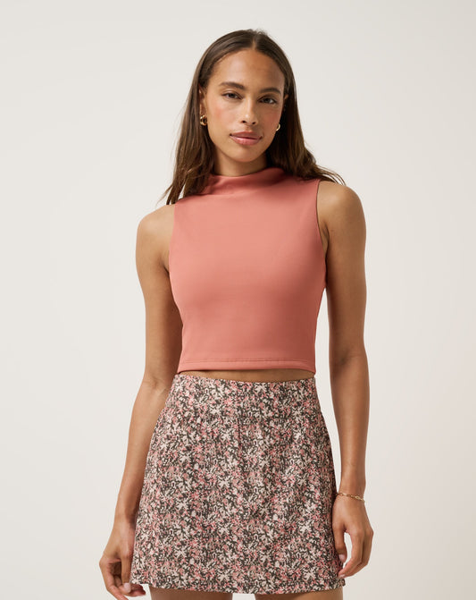 Limitless Moveknit Sleeveless Top Brick Dust | Travis Mathew