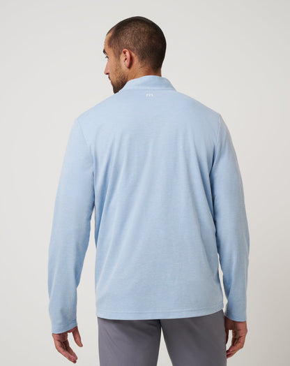 Philadelphia Phillies Time To Tailgate Quarter Zip Heather Blue | Travis Mathew