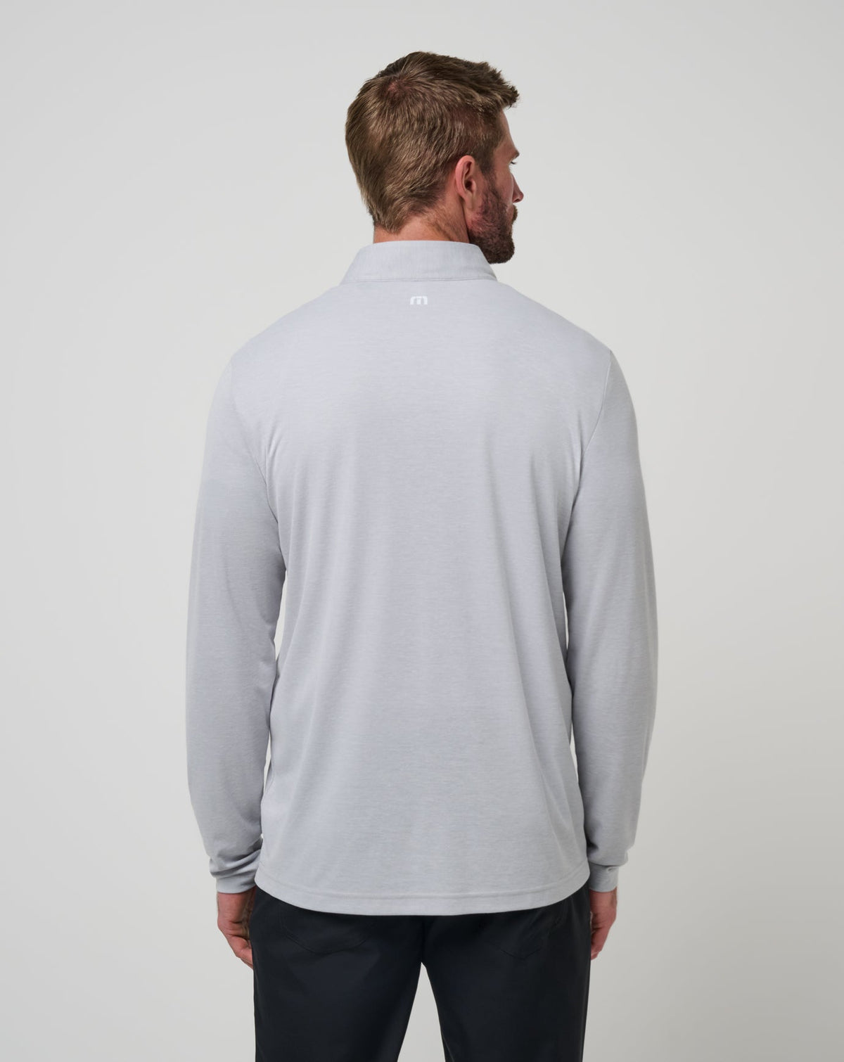 Alabama Time To Tailgate Quarter Zip Heather Grey | Travis Mathew