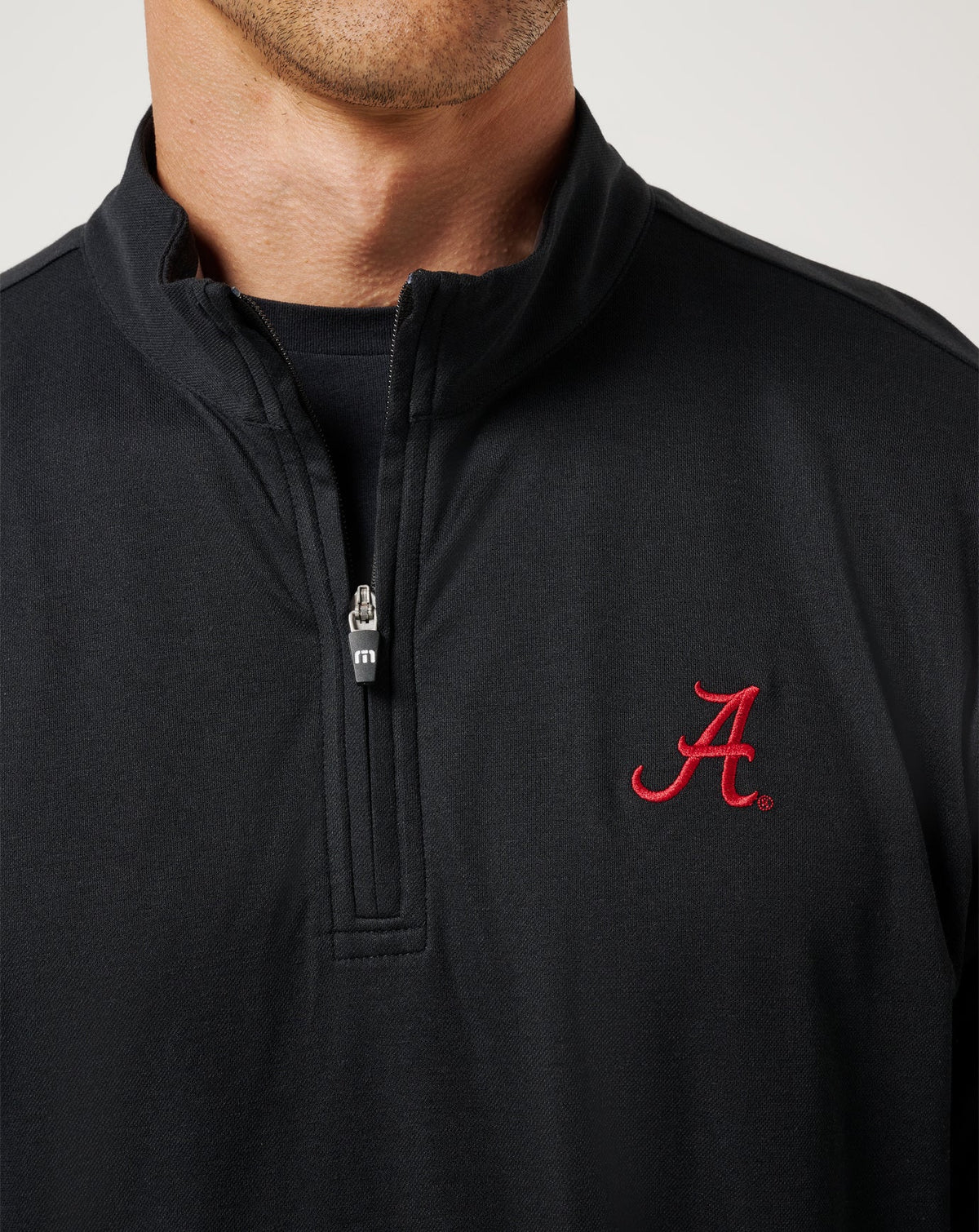Alabama Time To Tailgate Quarter Zip Black | Travis Mathew