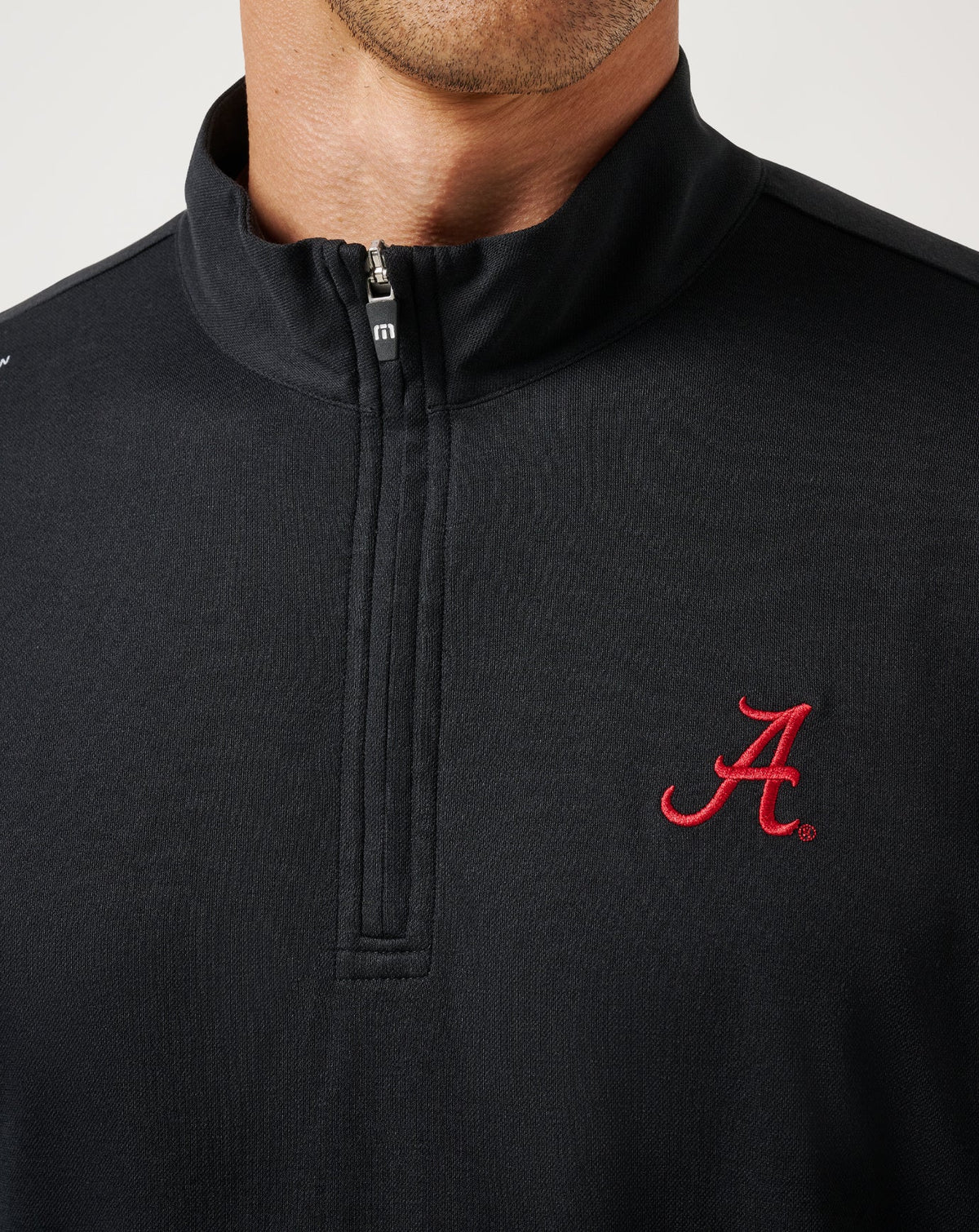Alabama Time To Tailgate Quarter Zip Black | Travis Mathew