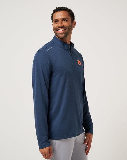 Auburn Time To Tailgate Quarter Zip Navy | Travis Mathew