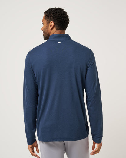 Auburn Time To Tailgate Quarter Zip Navy | Travis Mathew