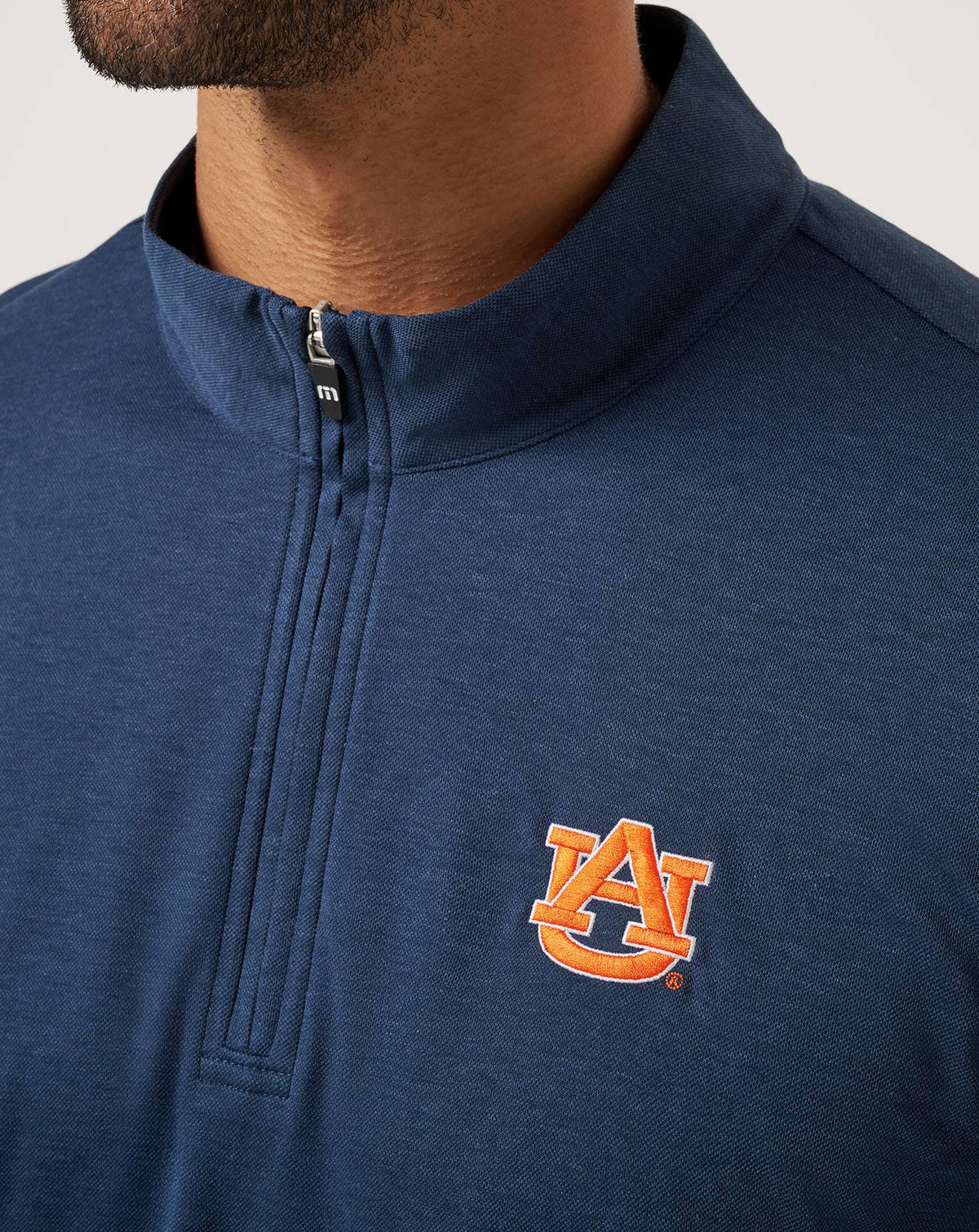 Auburn Time To Tailgate Quarter Zip Navy | Travis Mathew