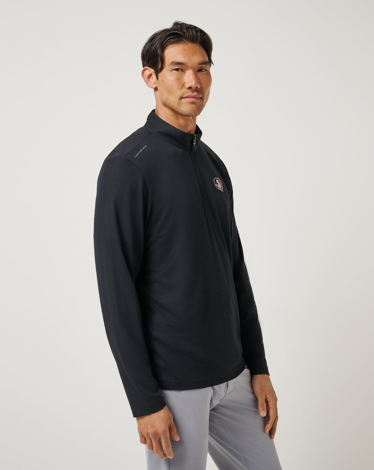 FSU Time To Tailgate Quarter Zip Black | Travis Mathew