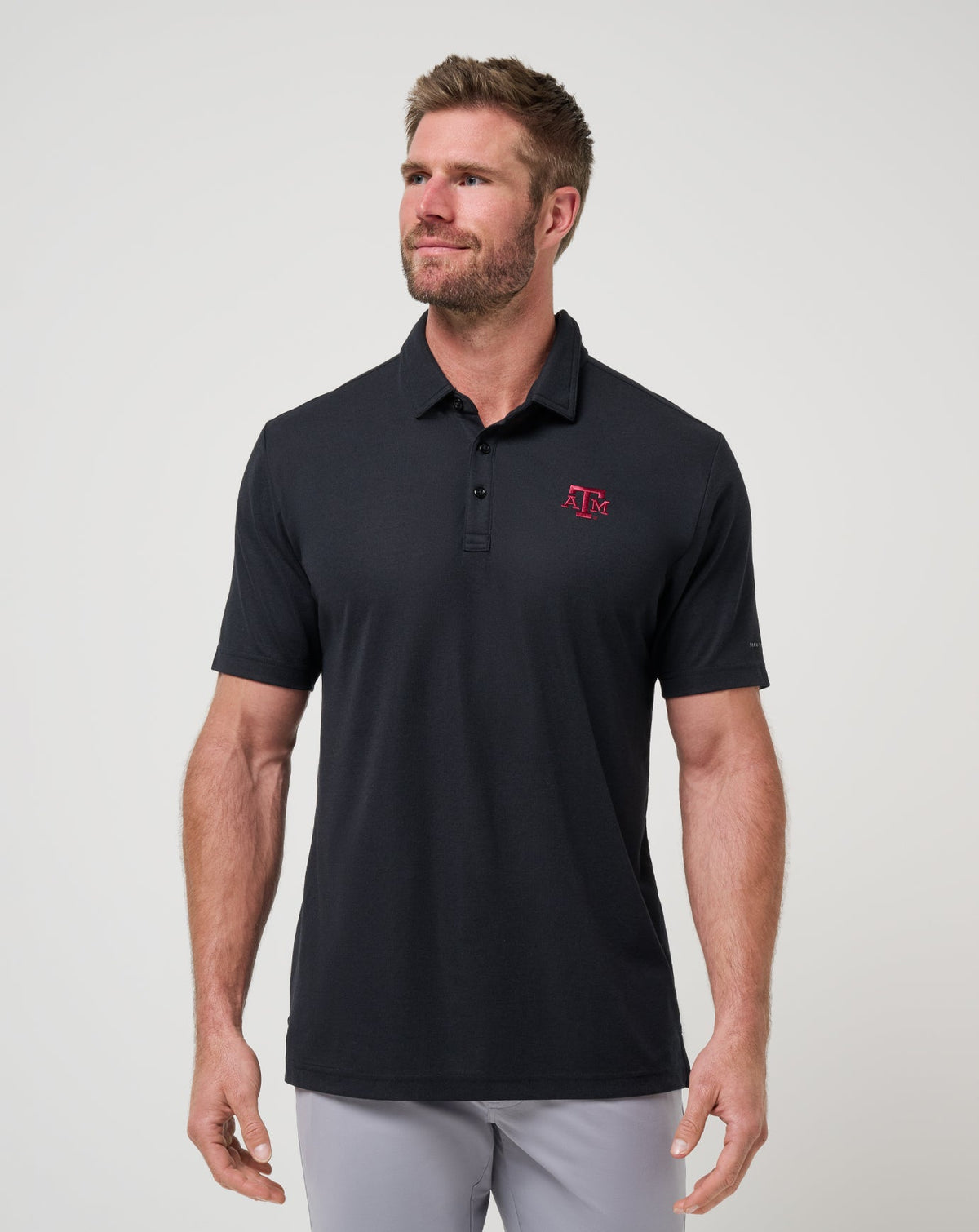 Texas A&M School Pride Polo Black | Travis Mathew