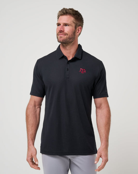 Texas A&M School Pride Polo Black | Travis Mathew