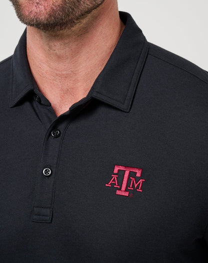 Texas A&M School Pride Polo Black | Travis Mathew