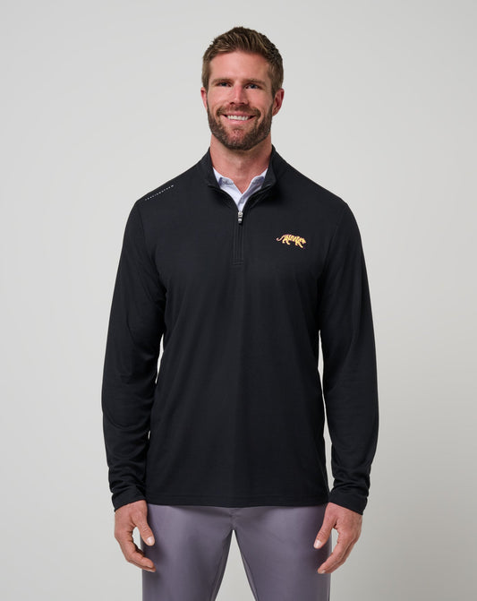 LSU Time To Tailgate Quarter Zip Black | Travis Mathew
