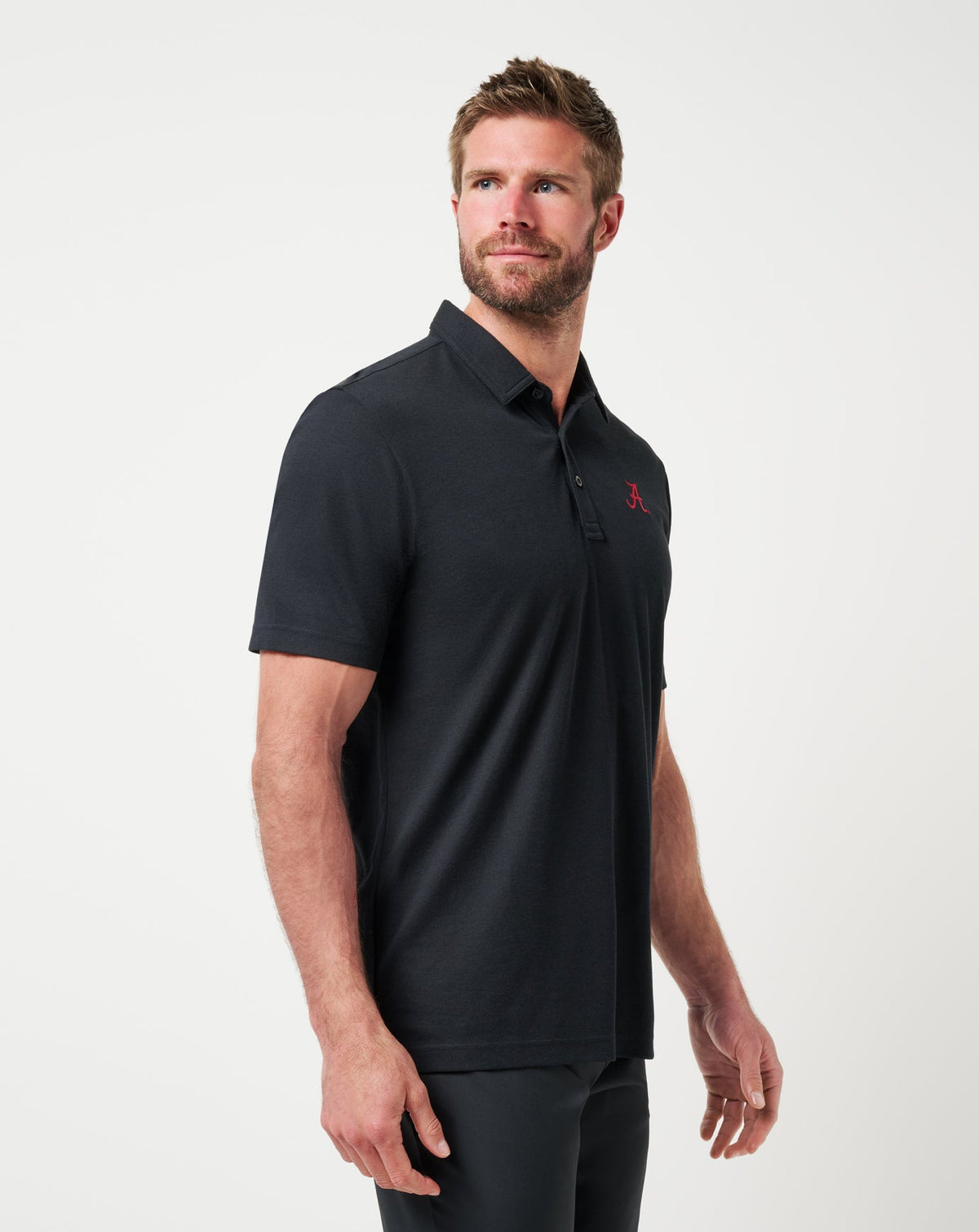 Alabama School Pride Polo Black | Travis Mathew