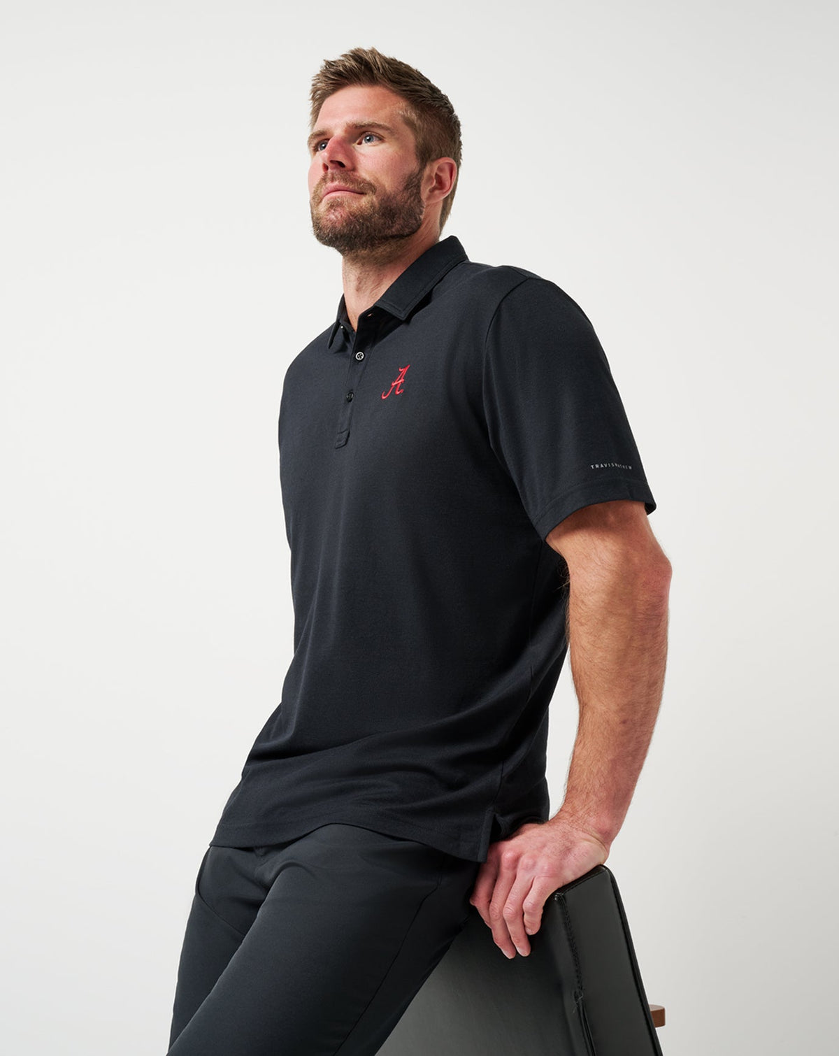 Alabama School Pride Polo Black | Travis Mathew