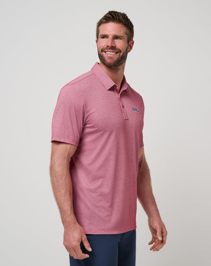 Mississippi School Pride Polo Heather Red | Travis Mathew
